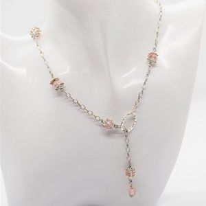 Hammered Pink Necklace